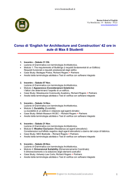 Scarica il Prospetto informativo - Boston School Barletta