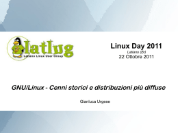 GNU/Linux: Cenni storici e distribuzioni
