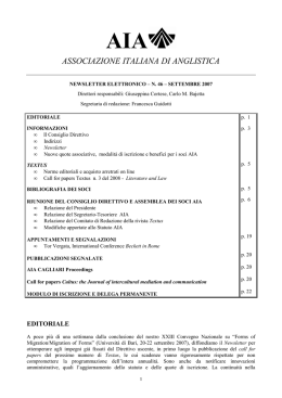 Newsletter nr. 46 - Lettere e Filosofia