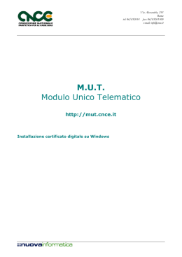 Manuale - MUT