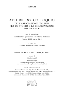 Indici analitici volumi XI-XX