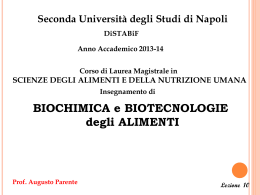 lezione X-07.04.2014 - Seconda Università degli Studi di Napoli