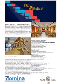 Scarica la brochure del corso