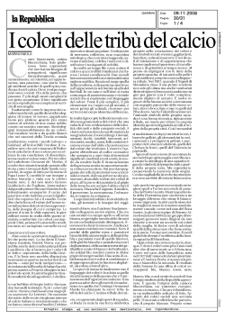 Dalla rassegna stampa. Repubblica 09.11.08