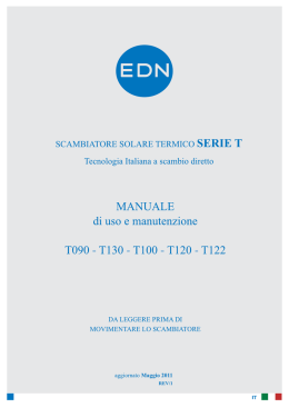 SCAMBIATORE SOLARE TERMICO SERIE T