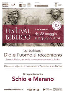 Schio e Marano - Festival Biblico