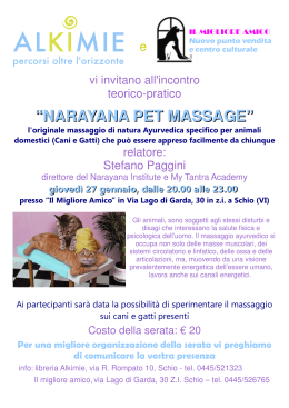 narayana pet massage