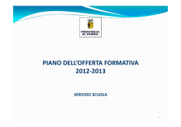 PIANO DELL`OFFERTA FORMATIVA 2012-2013