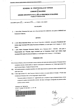 Convenzione Comune di Salerno