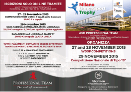 ISCRIZIONI SOLO ON-LINE TRAMITE MIIGI`&Igrave;O