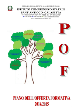 P.O.F. 2015 - Istituto Comprensivo Statale Sant`Antioco Calasetta