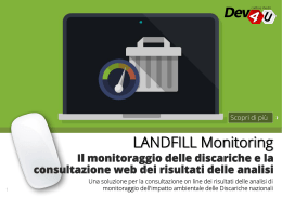 LANDFILL Monitoring - Monitoraggio web delle