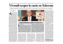 Vivendi scopre le carte su Telecom