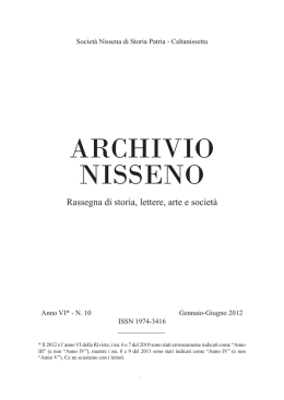 Visualizza la rivista online - Storia Patria Caltanissetta