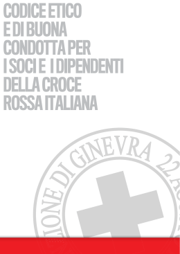Codice Etico - Croce Rossa Italiana