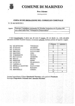 non eletti della lista &ldquo;Alternativa Democratica&rdquo; `