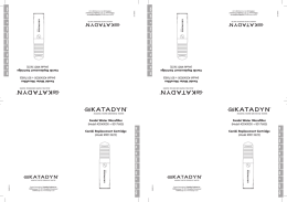 Manual Katadyn Combi