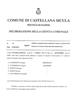 Modifica concessione lotto cimiteriale nel Cimitero Santa Barbara