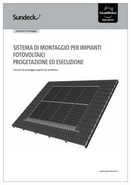 SISTEMA DI MONTAGGIO PER IMPIANTI