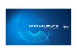 SAS BIG DATA ANALYTICS - Forges