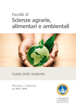 Scienze agrarie, alimentari e ambientali