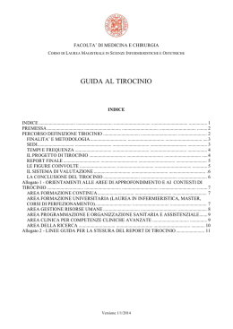 linee guida per il tirocinio