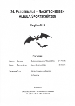 24. FLEDERMAUS — NACHTSCHIESSEN