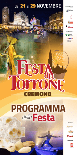Programma della Festa - Provincia di Cremona