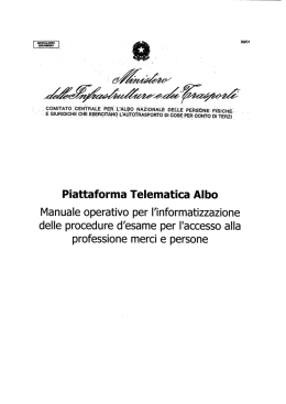 Allegato 1 - Piattaforma telematica Albo