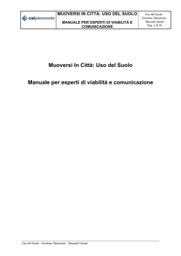 Manuale per esperti di viabilit&agrave; e comunicazione