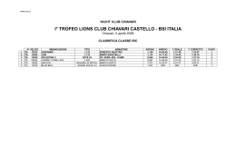i&deg; trofeo lions club chiavari castello - bsi italia