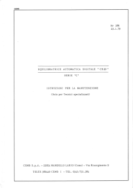 equilibratrice automatica digitale "cb20" serie "c