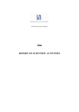 Report on Scientific Activities 2006