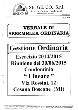 Verbale rid 2015 - residenza ambrosiana