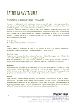 Modulo Info e Iscrizione - Parco Rurale di San Floriano
