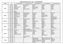 Orario scolastico - Liceo Sacro Monte