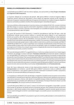 SCHEDE - Prodotti, finiture e colori