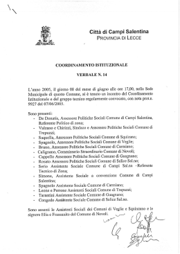 Città di Campi Salentina PROV|NCIA DI LECCE