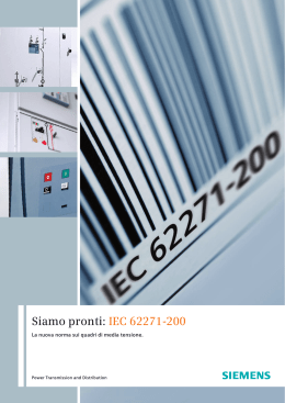 Siamo pronti: IEC 62271-200