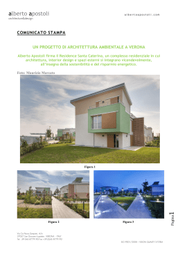 Un progetto di architettura ambientale a Verona