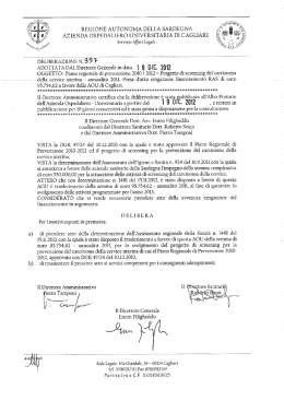 Deliberazione n. 997 del 19.12.2012