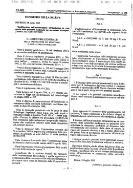 Decreto Ministeriale del 24.06.2003