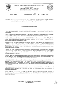 Determinazione n. 12 del 12.02.2015