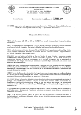 Determinazione n. 58 del 19.02.2014