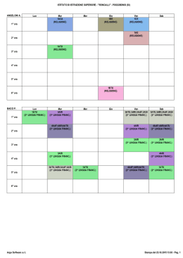 Orario Docenti Roncalli con Disposizioni