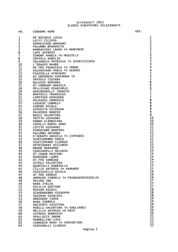 scrutatori 2011 - Comune di Trani