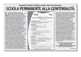 SCUOLA PERMANENTE ALLA GENITORIALIT&Agrave;