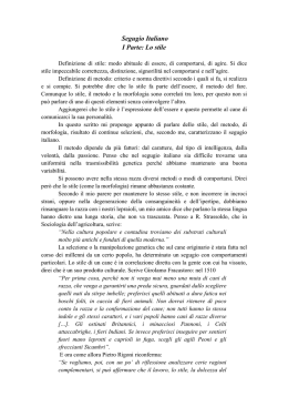 Lo stile del segugio italiano