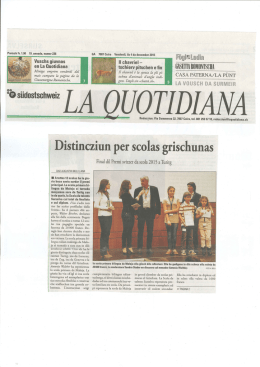 Vuschs giuv - Talentschule Surselva