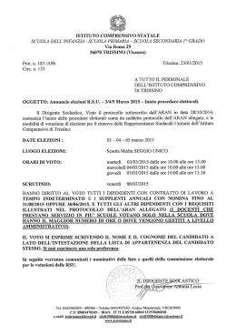 SCUOLA SECONDARIA 1&deg; GRADO Via Roma 29 36070 TRISSINO